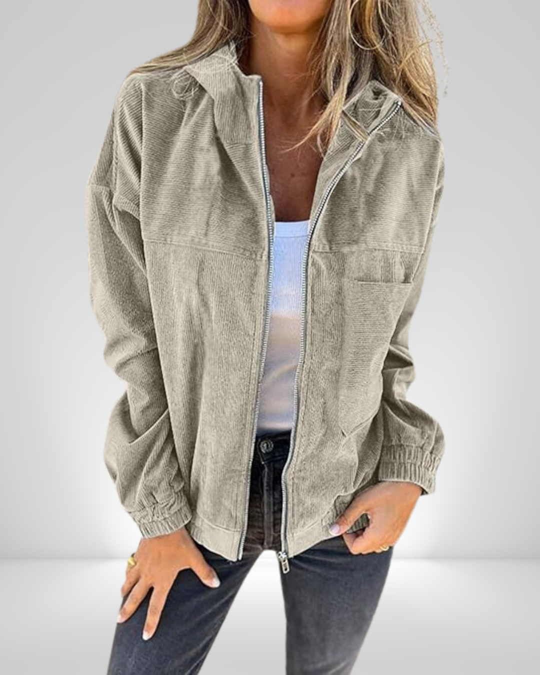 Lina™ — Zacht Velours, Tijdloos Vest