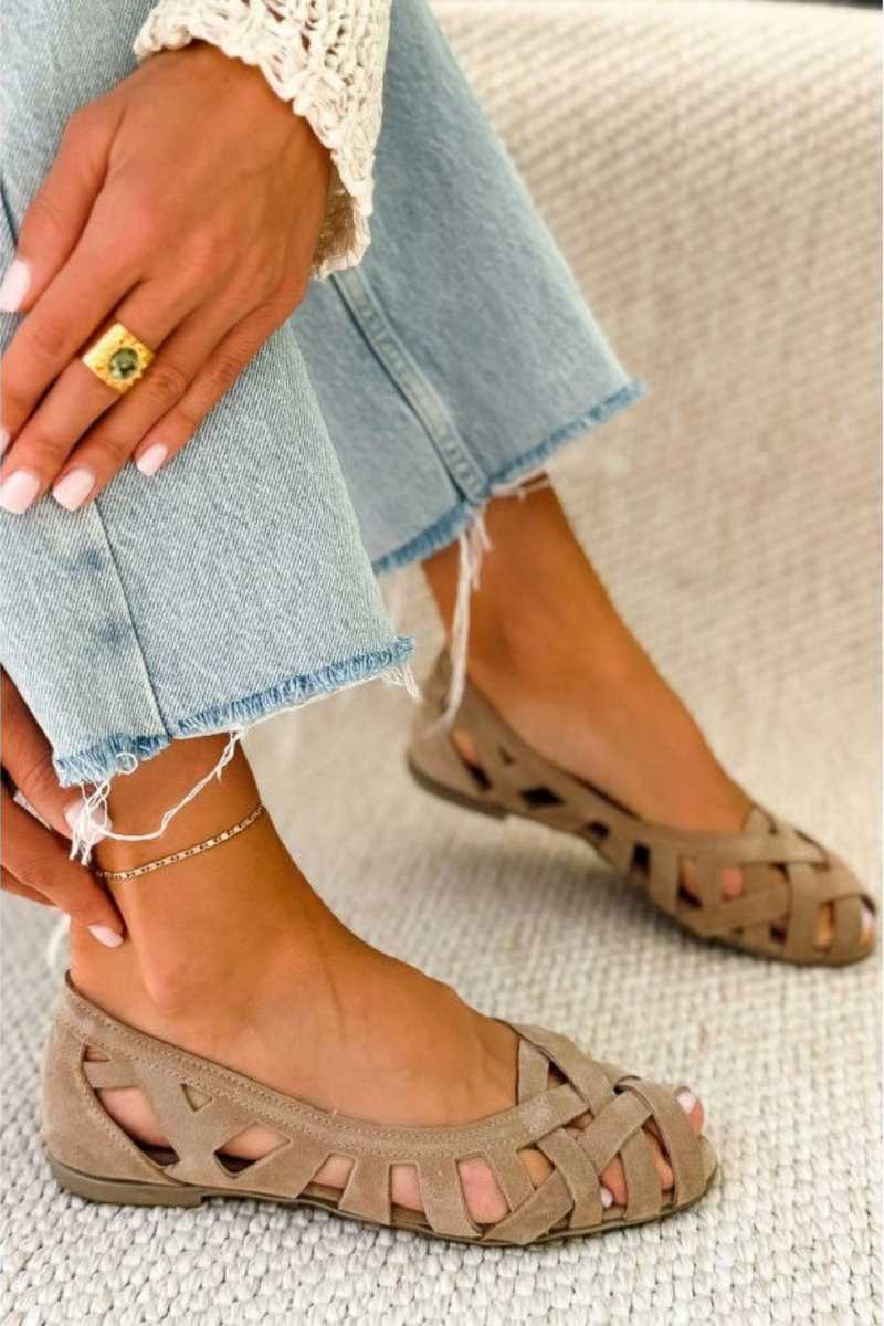 Caterina | Geplooide Zomersandalen