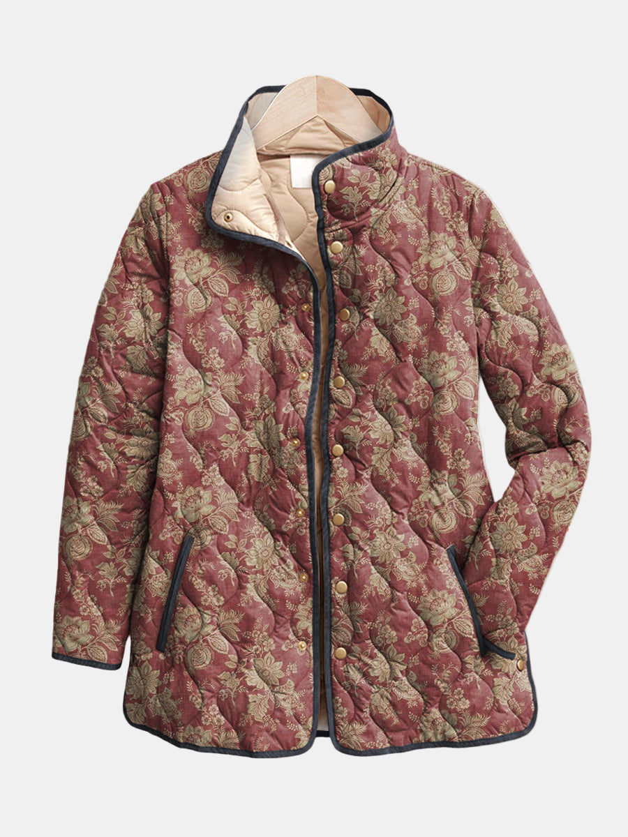 Gequilte Damas Jacket Prune Sophie