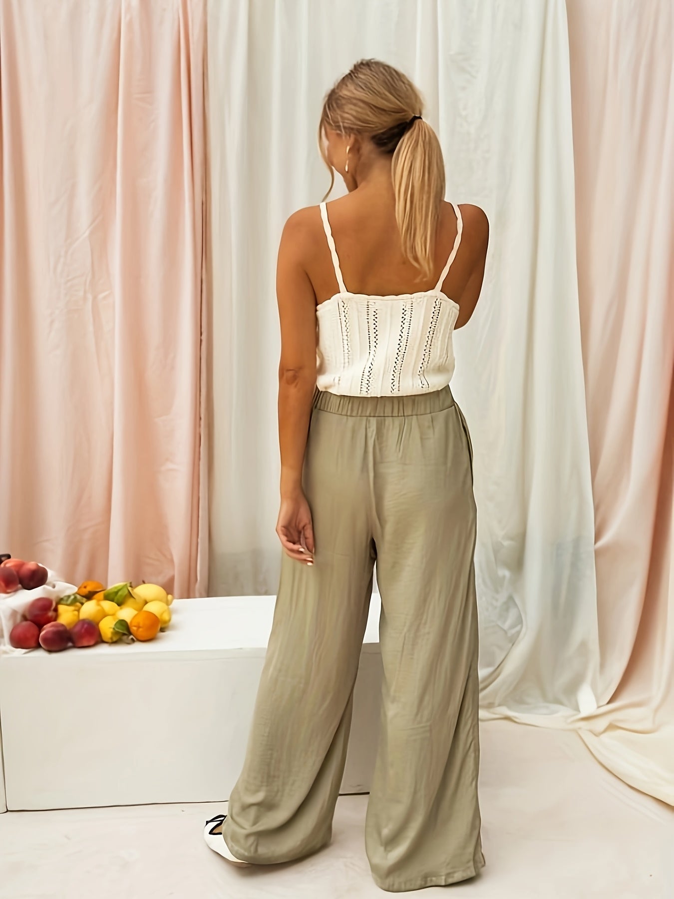 Émanuelle™ — Beige Gehaakte Top