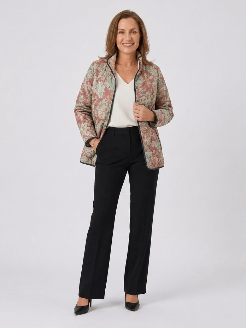 Gequilte Damas Terracotta Pauline