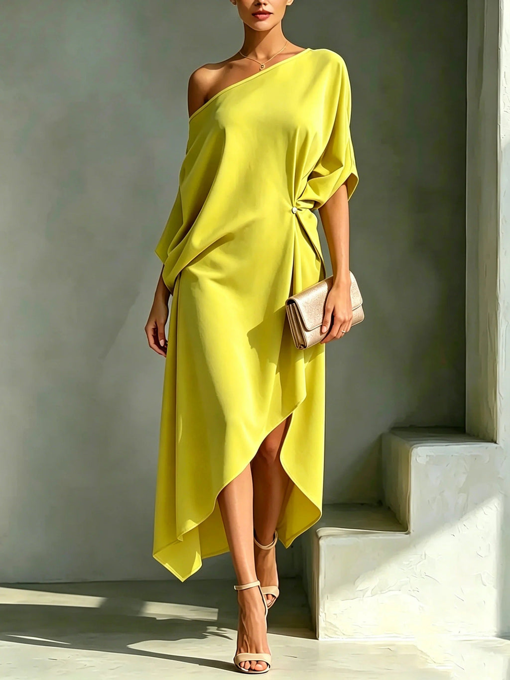 Emma | Elegante asymmetrische jurk