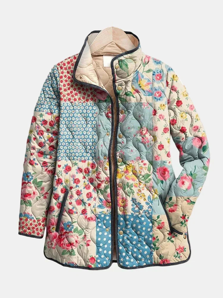 Gequilted Patchwork Bloemenjack Chloé