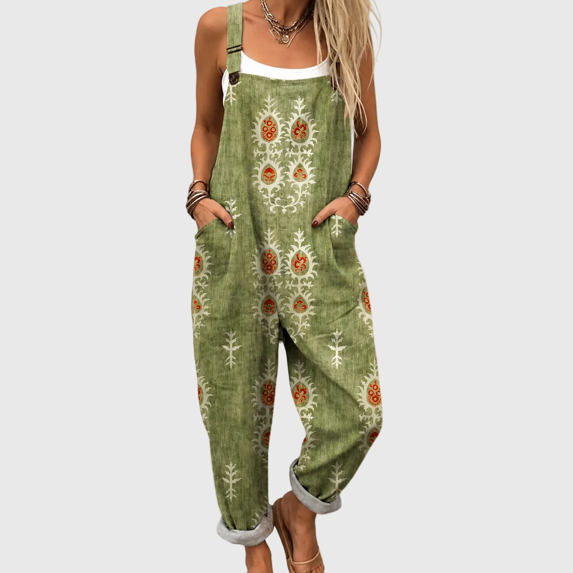 Comfortabele Gedrukte Overalls