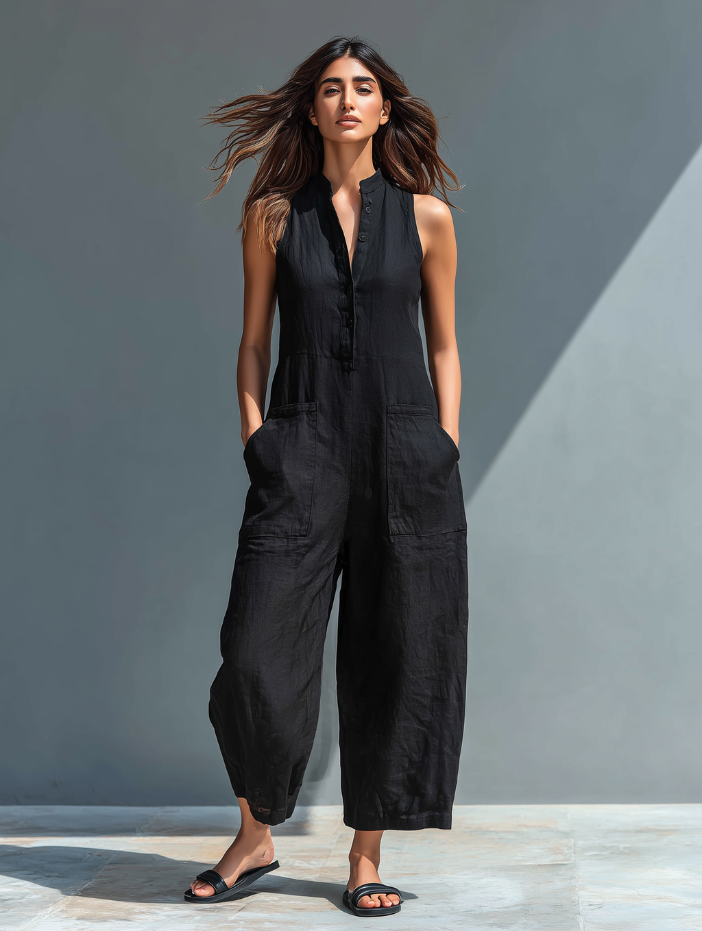 Cindy | Elegante mouwloze jumpsuit