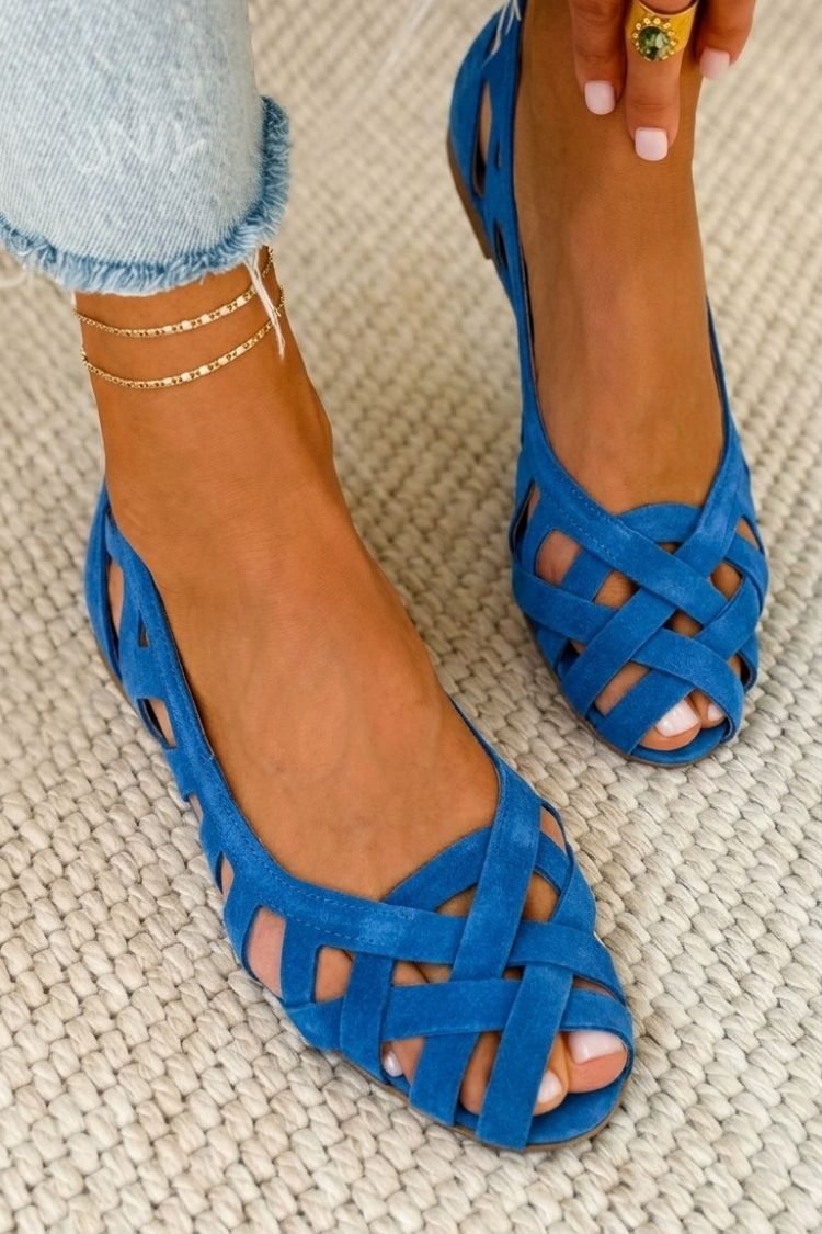 Caterina | Geplooide Zomersandalen