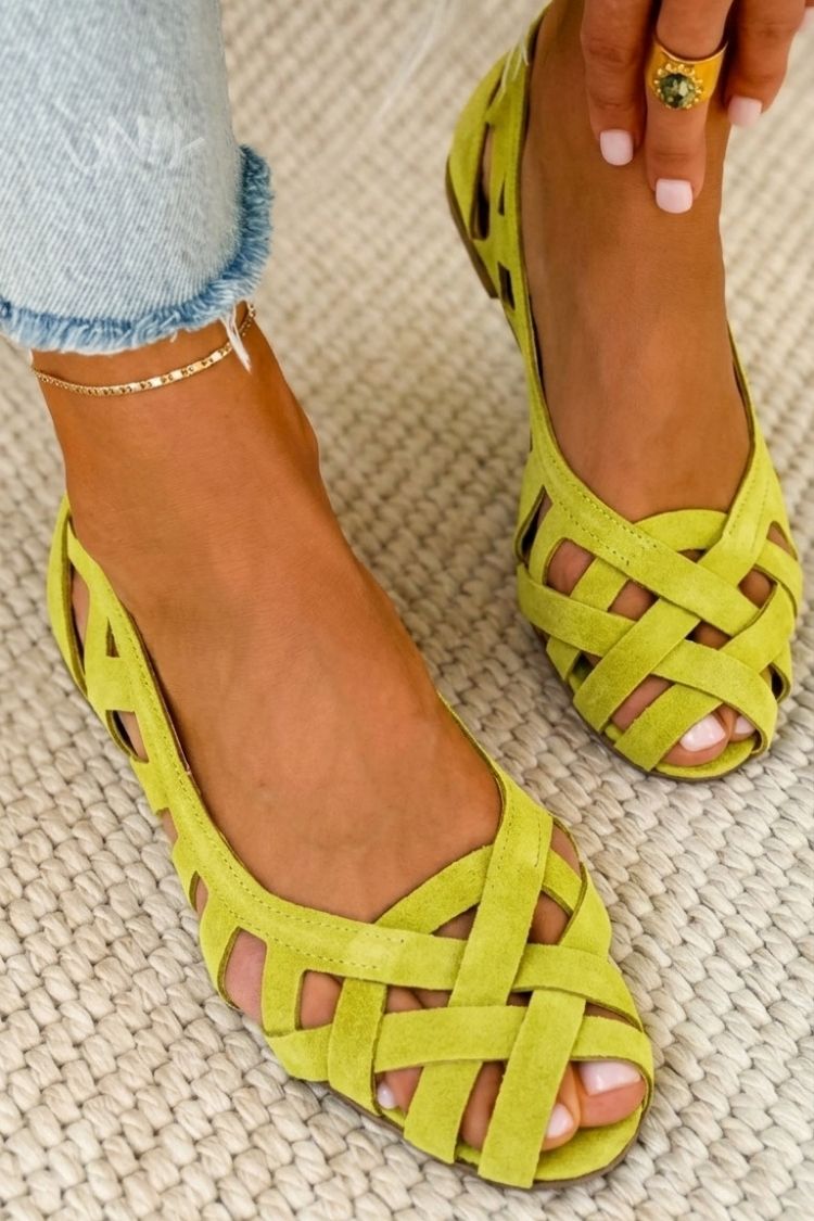 Caterina | Geplooide Zomersandalen