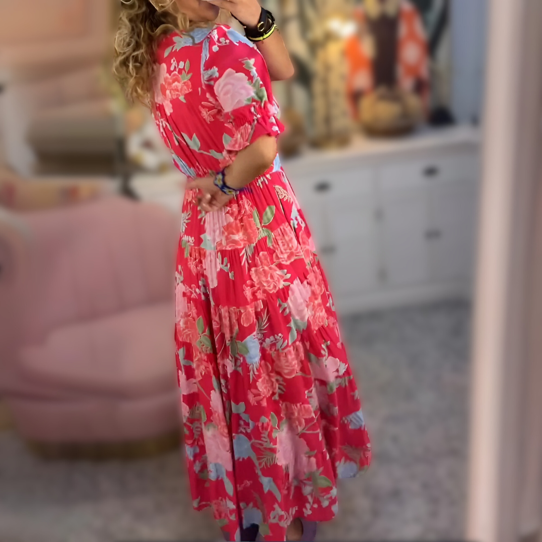 Nathalie™ — Jurk met V-hals