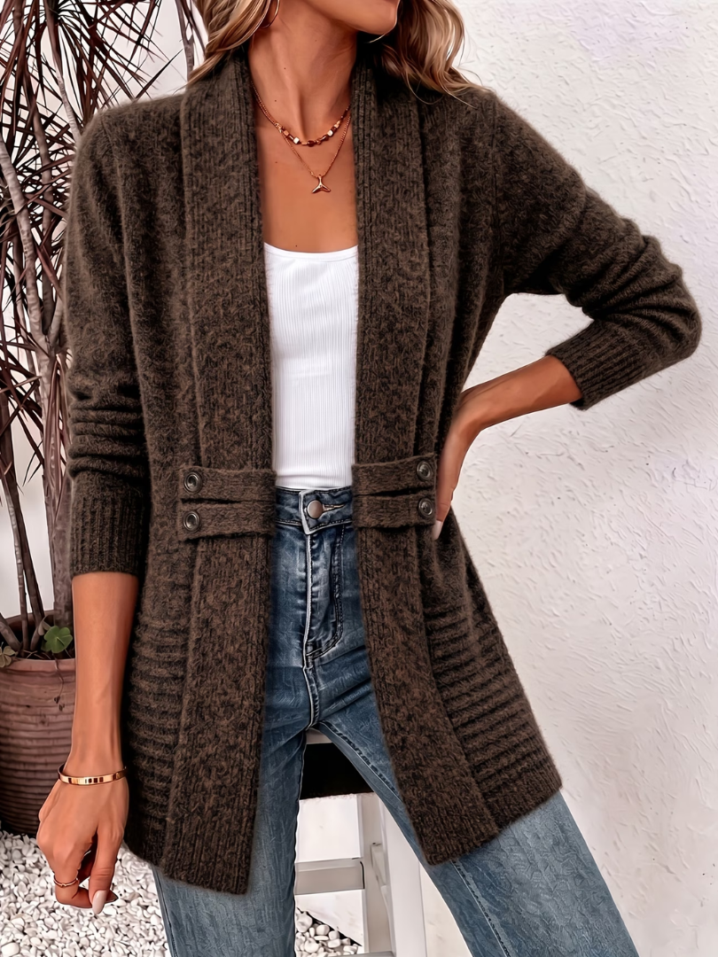 Éléa | Lange gebreide cardigan