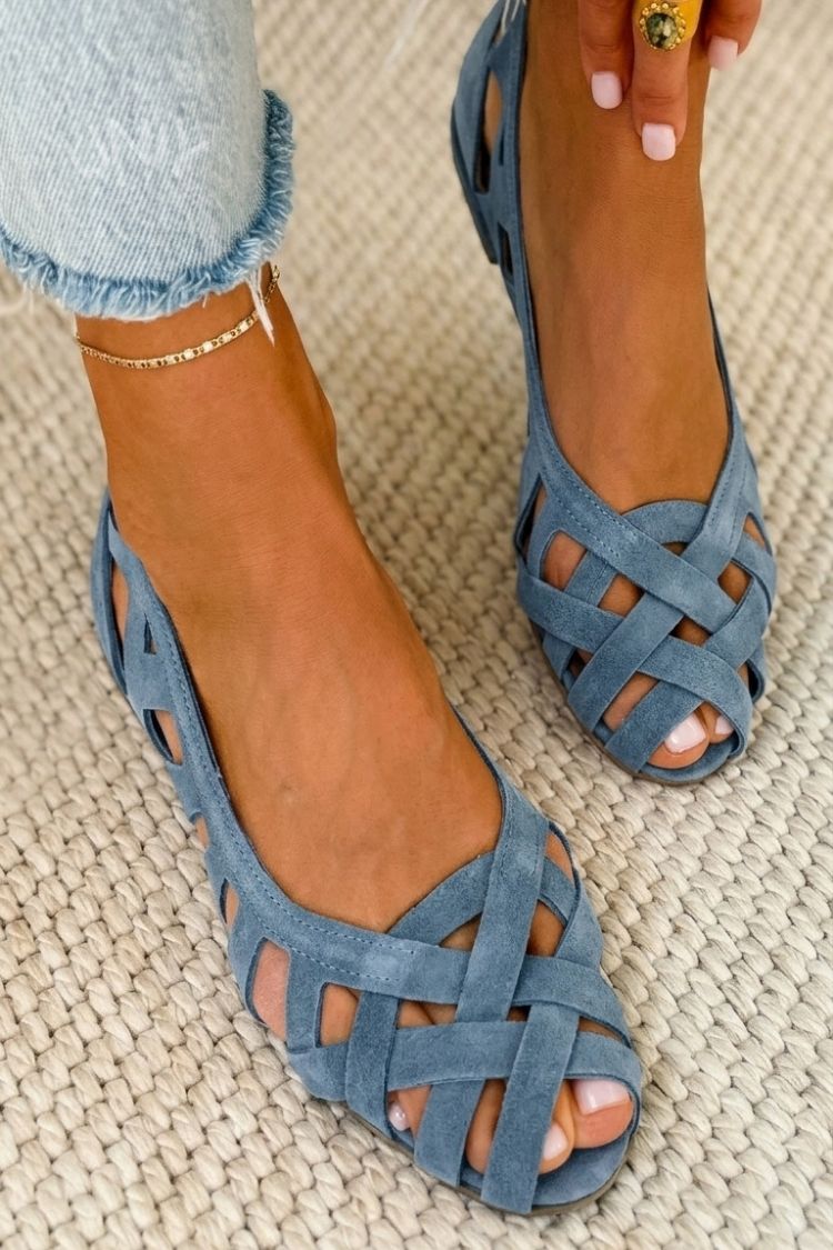 Caterina | Geplooide Zomersandalen