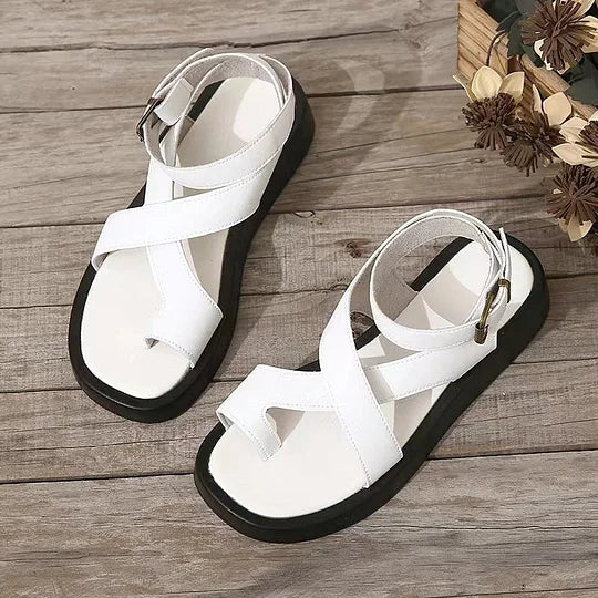 Solène | Moderne Gekruiste Sandalen