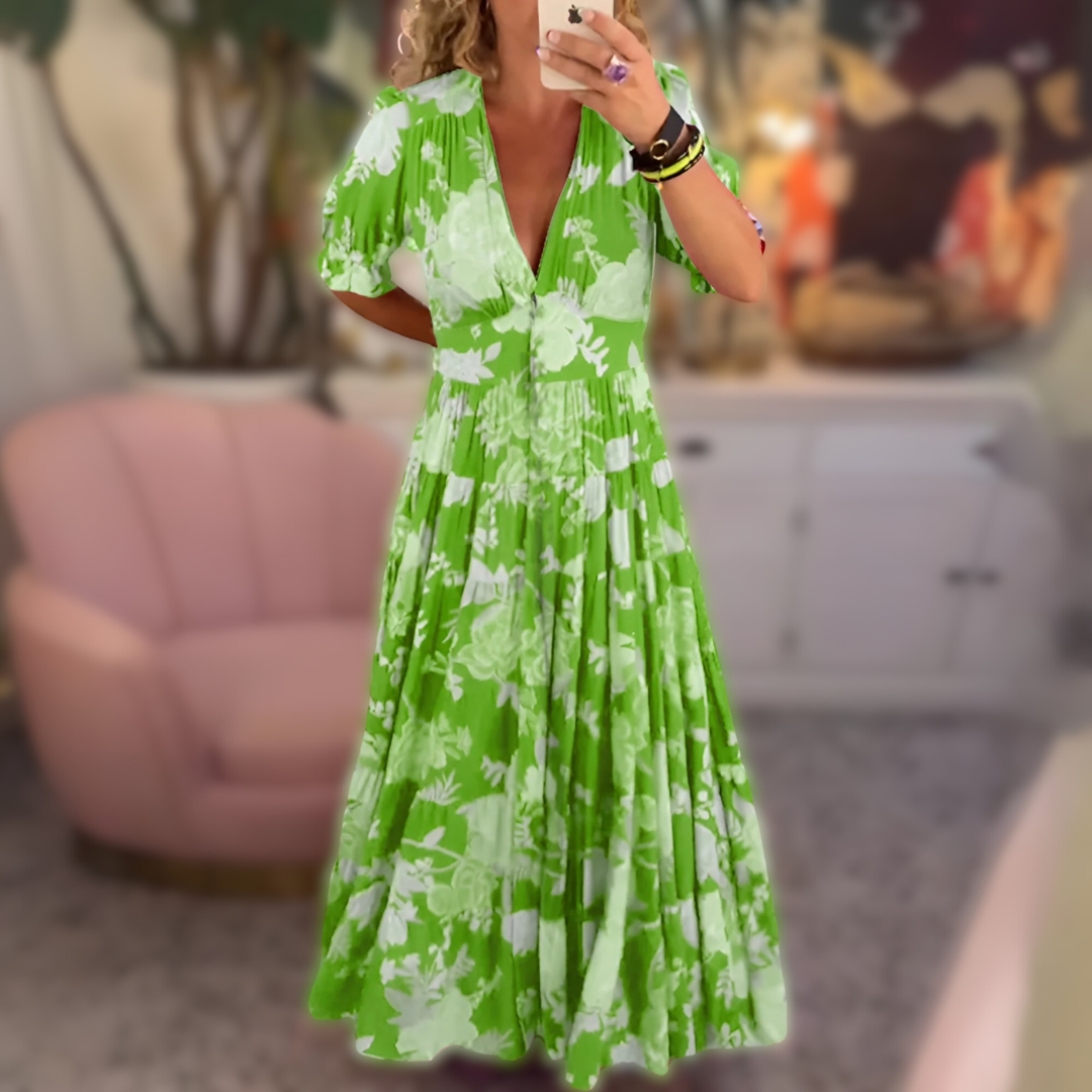 Nathalie™ — Jurk met V-hals