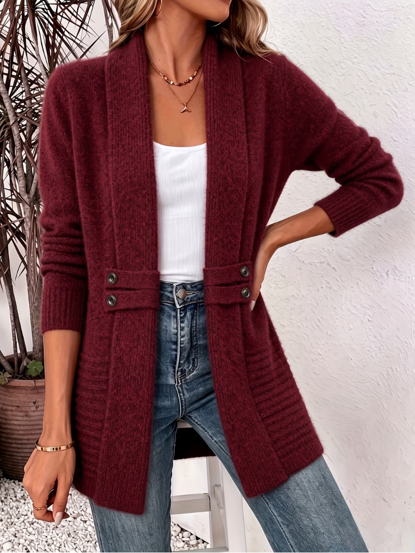 Éléa | Lange gebreide cardigan