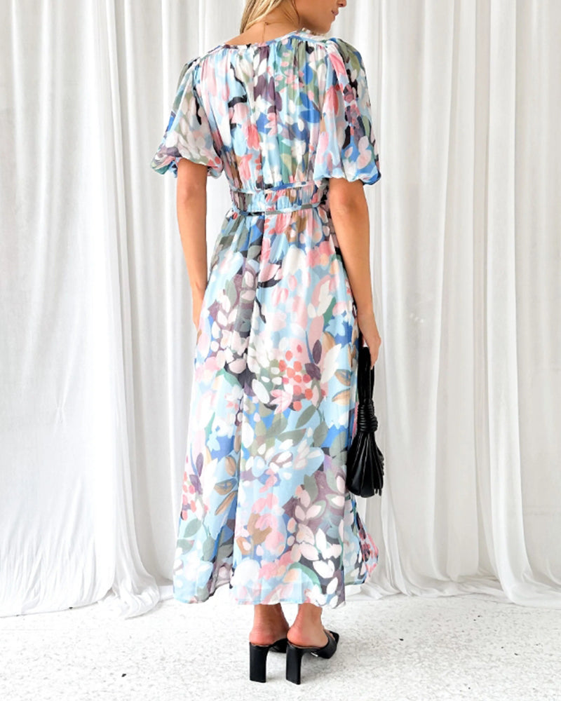 Elvira™ — Lange Boho-Chic Jurk