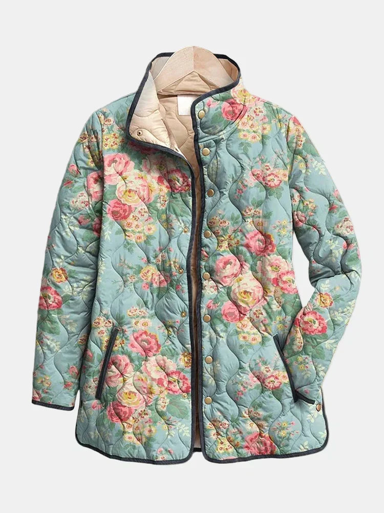 Gewatteerde Jas Rozen Celadon Mathilde