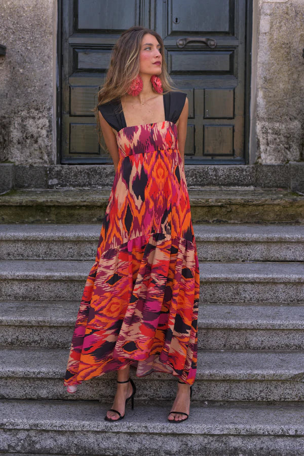 Juliette™ — Zwierige Maxi-jurk met Romantische Print