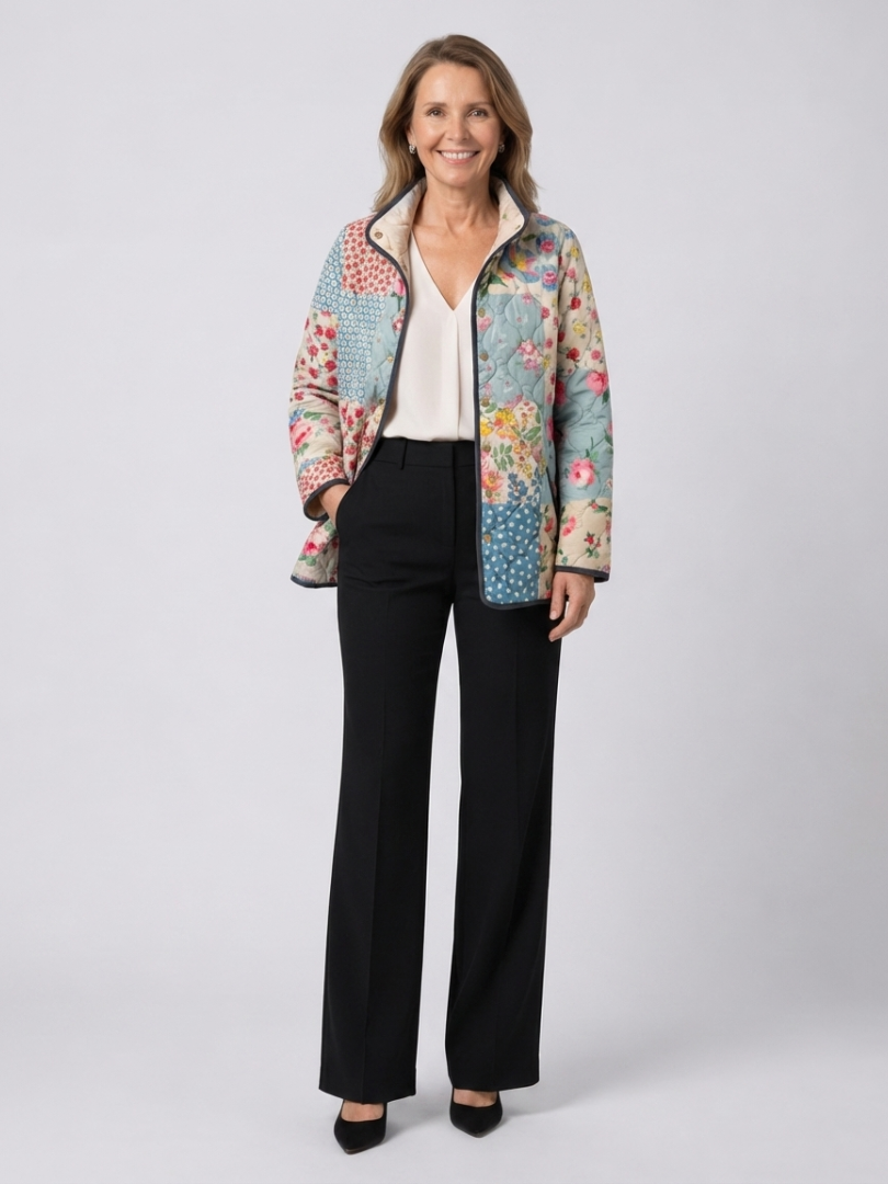 Gequilted Patchwork Bloemenjack Chloé