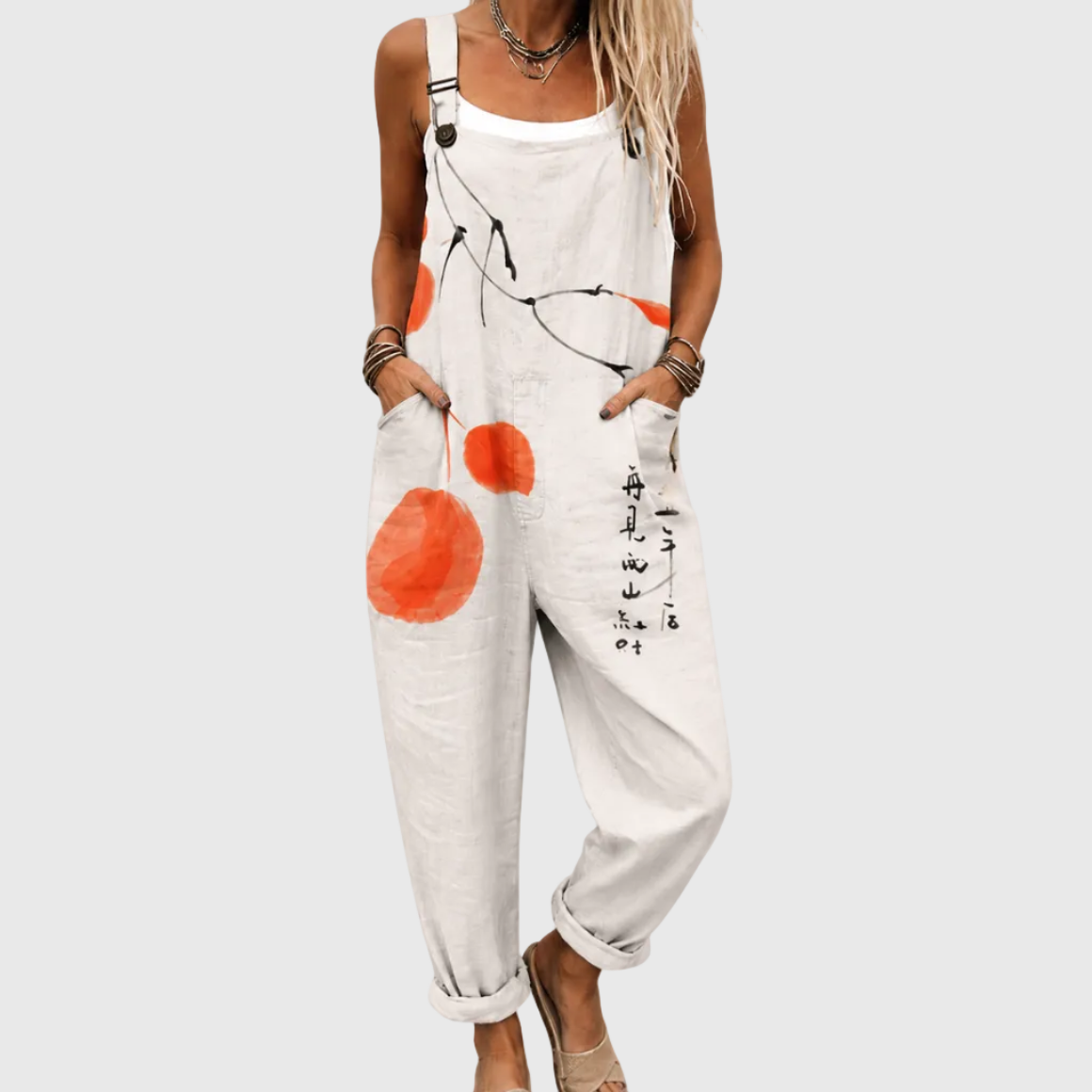 Comfortabele Gedrukte Dungaree