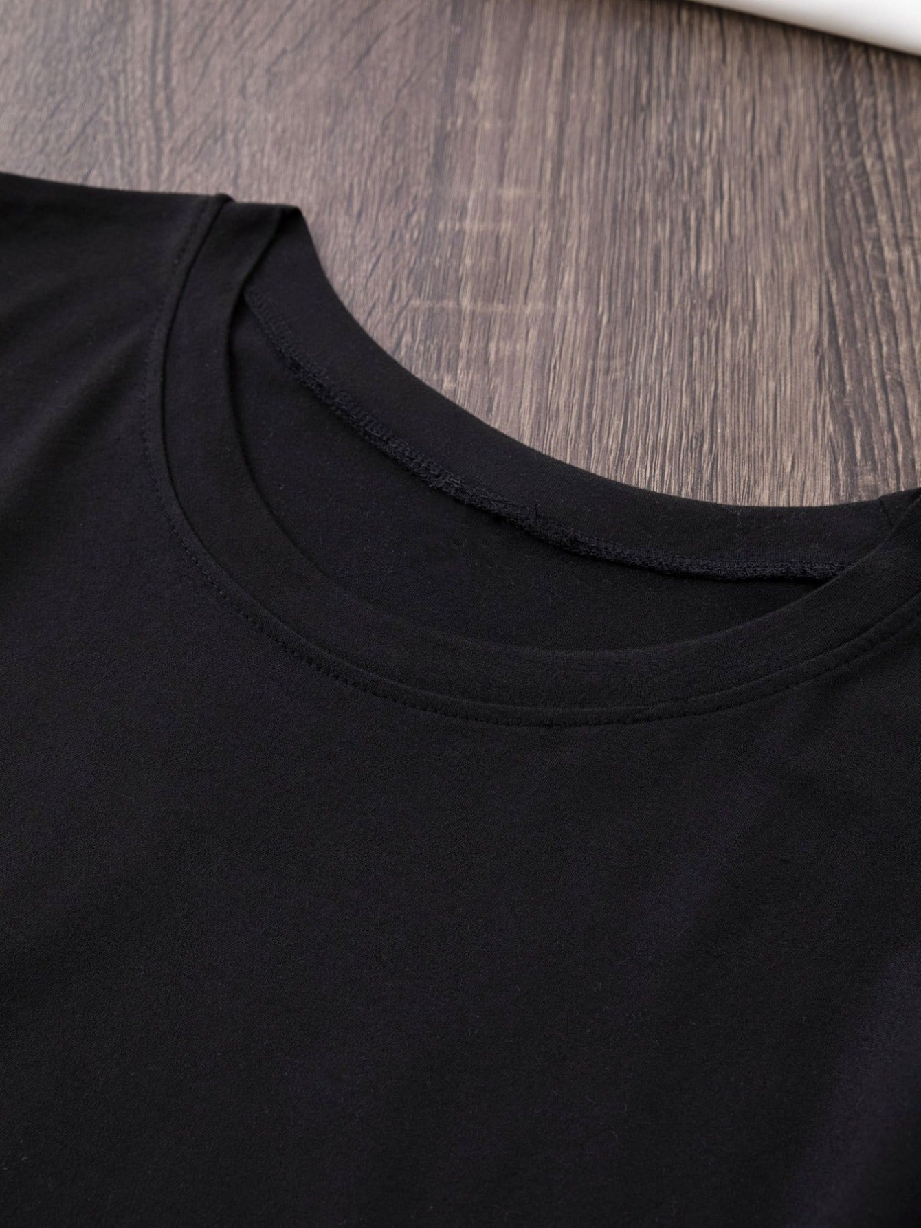 Coeur Ardent™ — Zwart T-shirt met Hartprint &amp; Quote