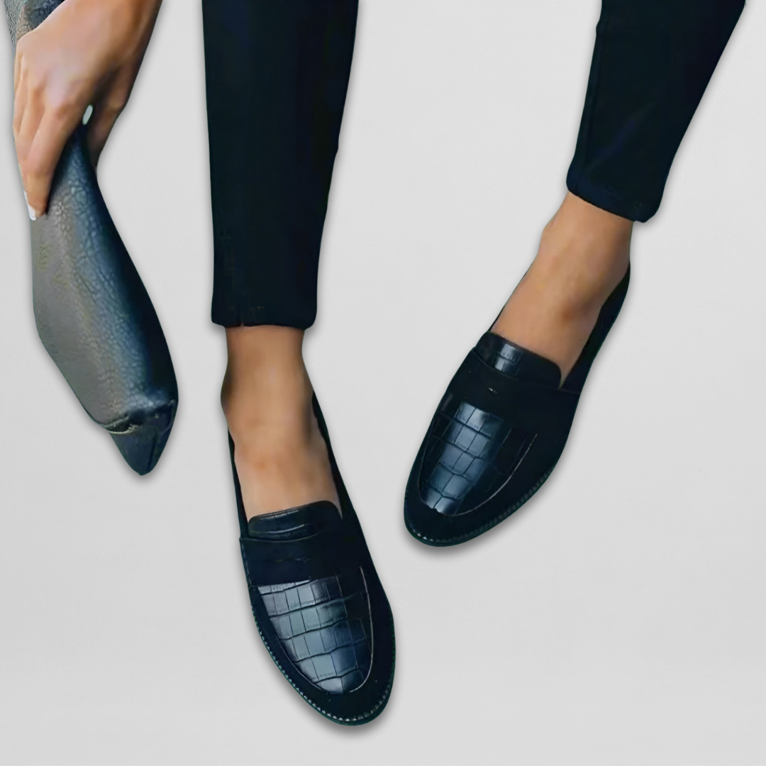 Éloïse | Loafers met krokodillenprint