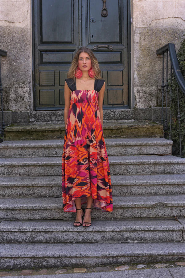 Juliette™ — Zwierige Maxi-jurk met Romantische Print