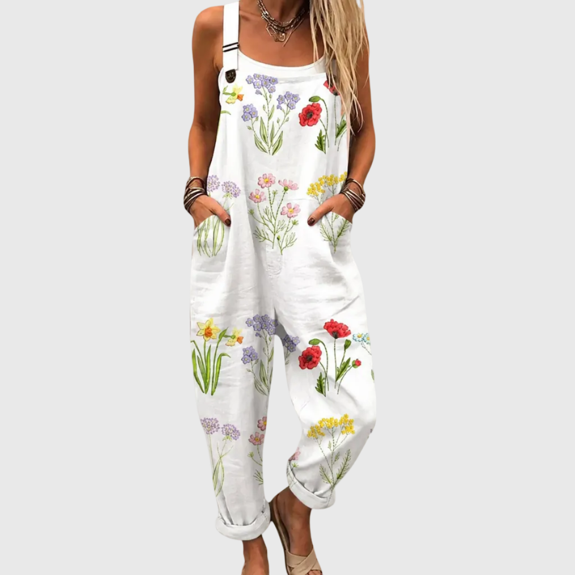 Comfortabele Geprinte Salopette
