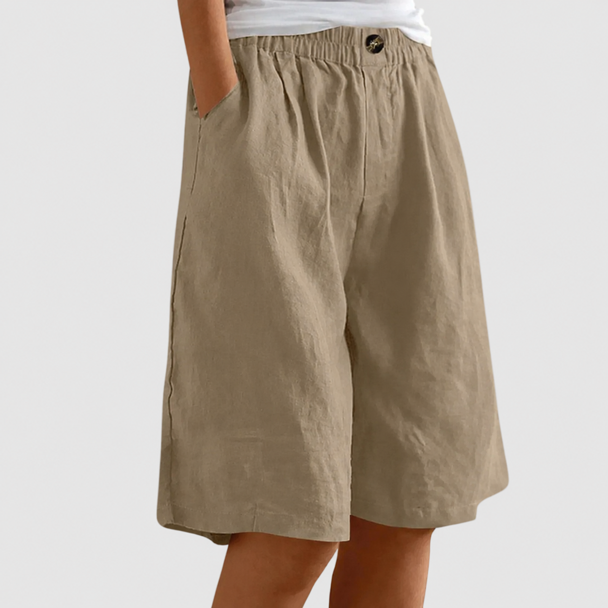 Anne | Ruime, Comfortabele Shorts met Elastische Taille