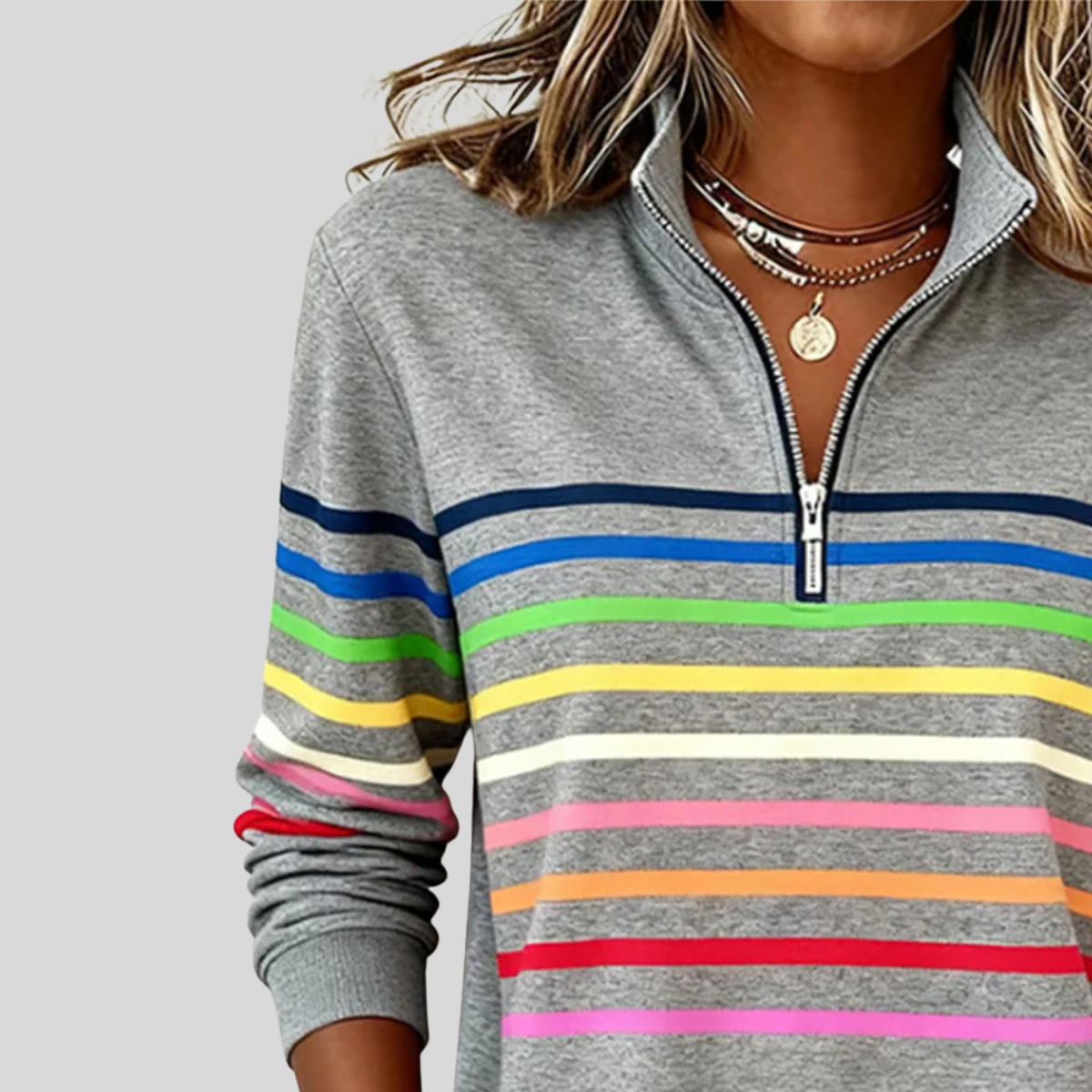 Mila | Sportieve Half-Rits Sweater