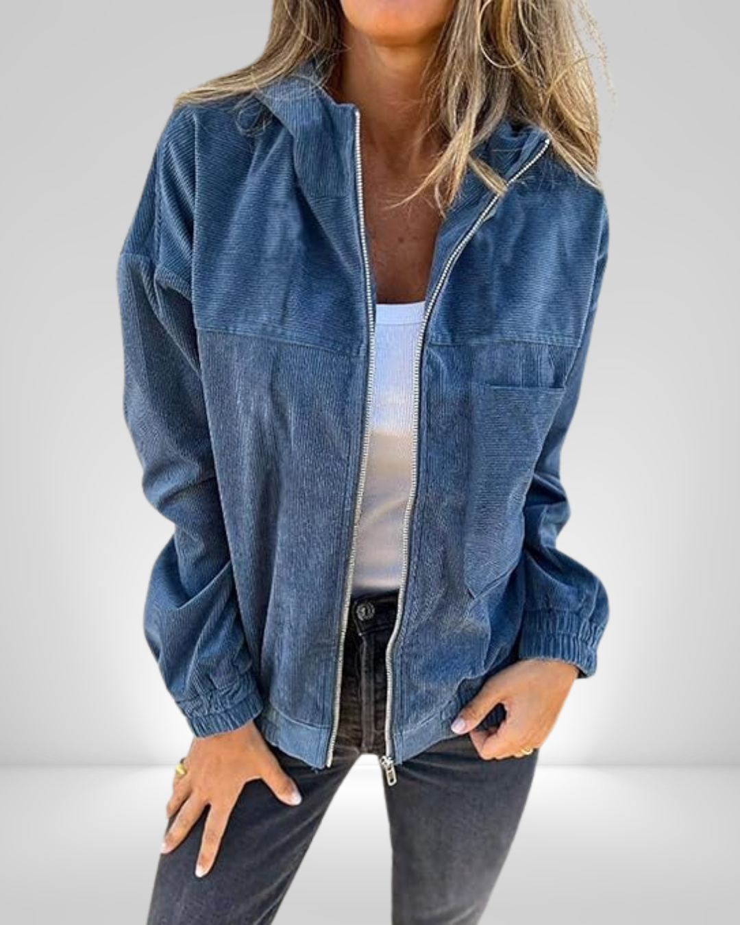 Lina™ — Zacht Velours, Tijdloos Vest