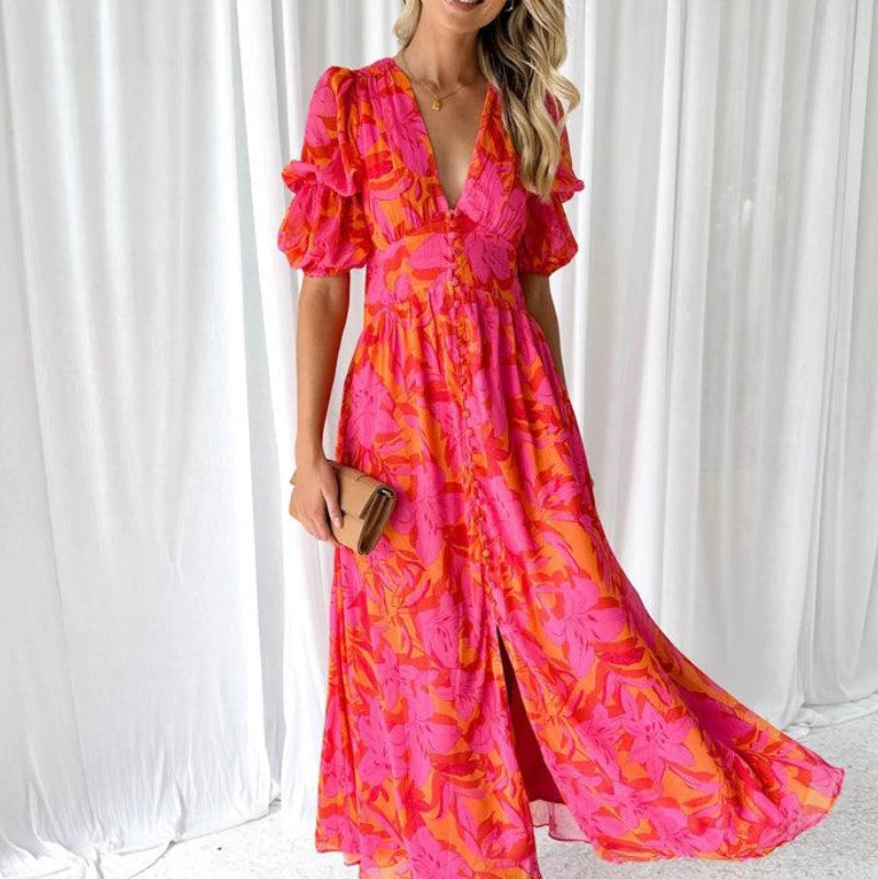 Fleur™ — Elegante Maxi-Jurk