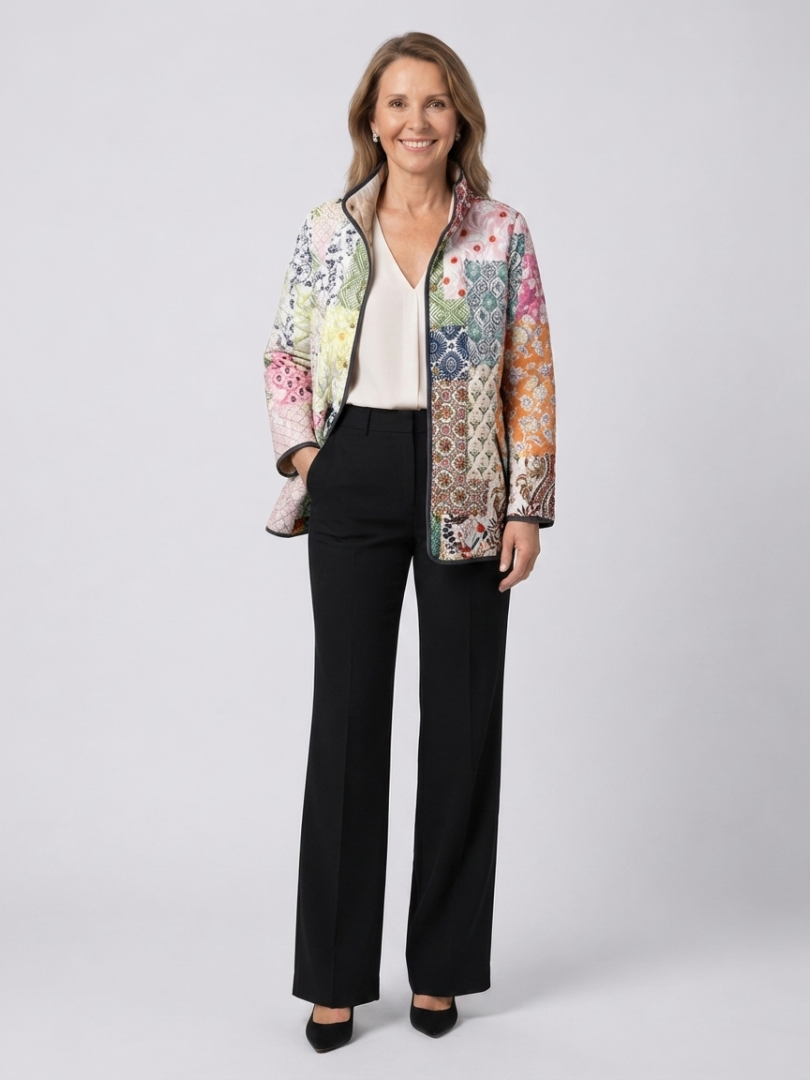 Gequilte Patchwork Boheemse Jas Florence