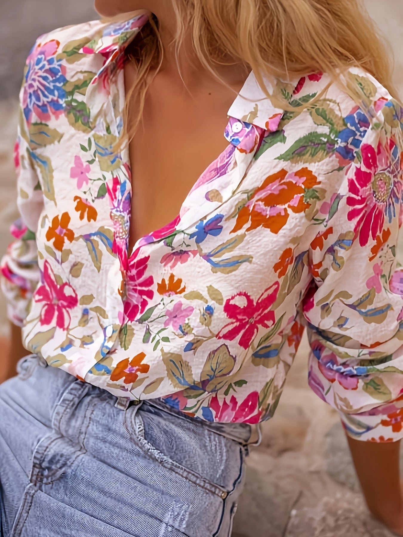 Amandine™ — Bloemenblouse