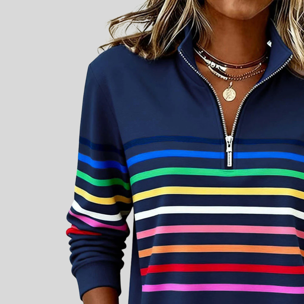 Mila | Sportieve Half-Rits Sweater