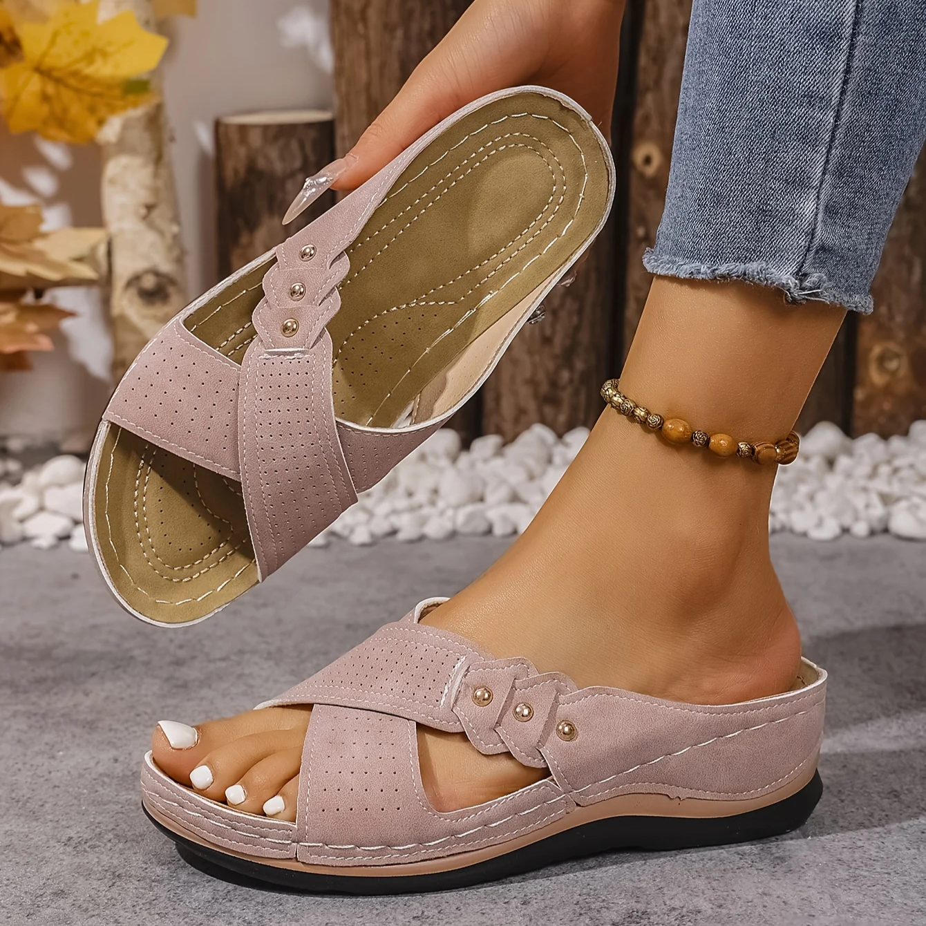 Estelle | Comfort-Wedgesandalen met Ergonomisch Voetbed