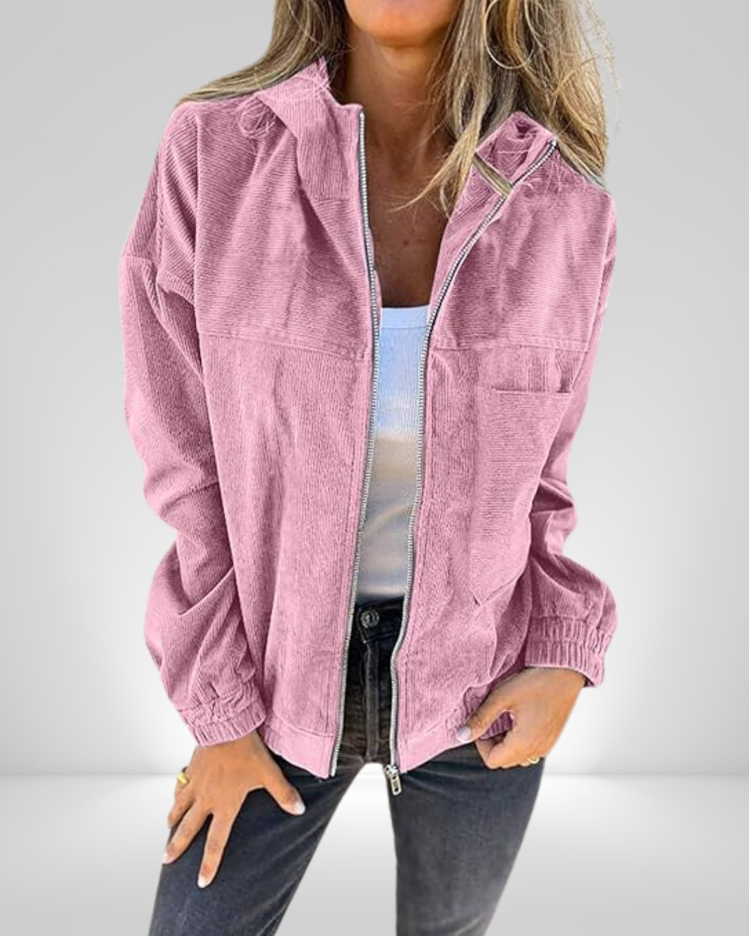 Lina™ — Zacht Velours, Tijdloos Vest