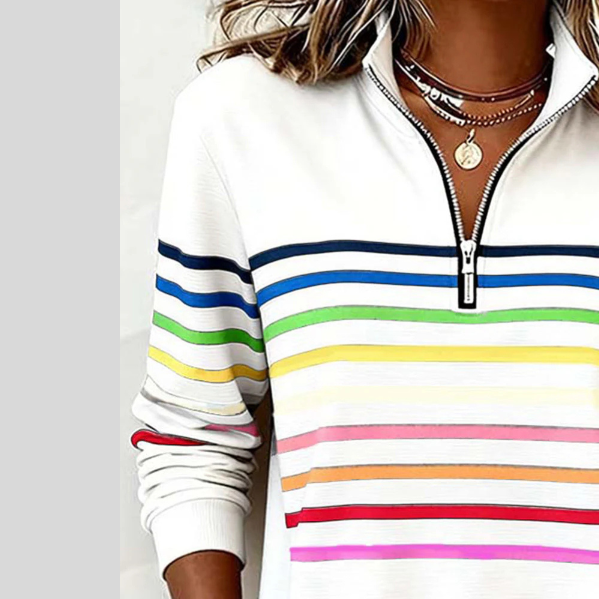 Mila | Sportieve Half-Rits Sweater