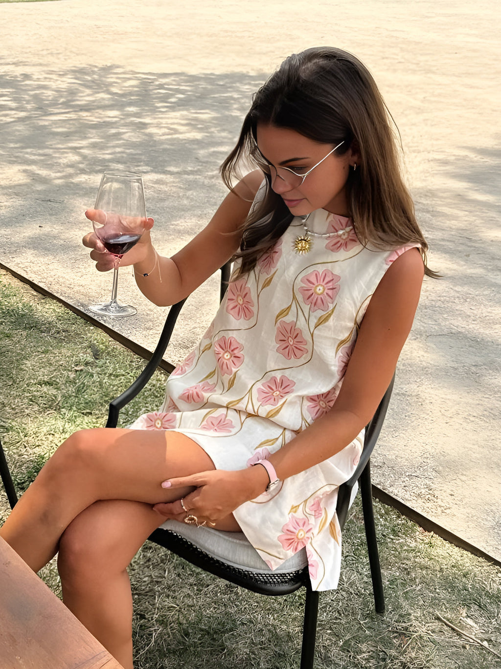 Ottavia™ — Mouwloze Zomerjurk met Romantische Print