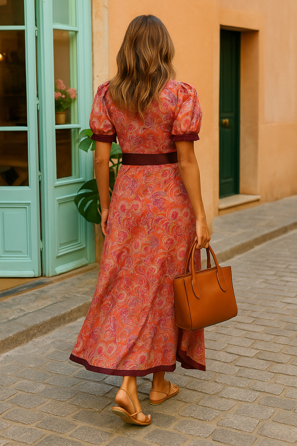 Aurora™ — Elegante Maxi-jurk in Zachtroze