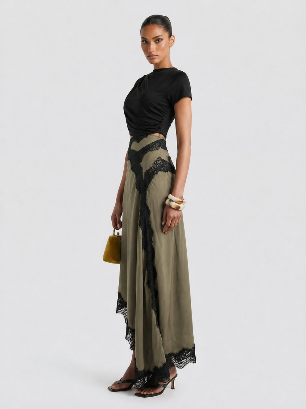 Elin | Limited Edition Kanten Top en Maxi Rok Set