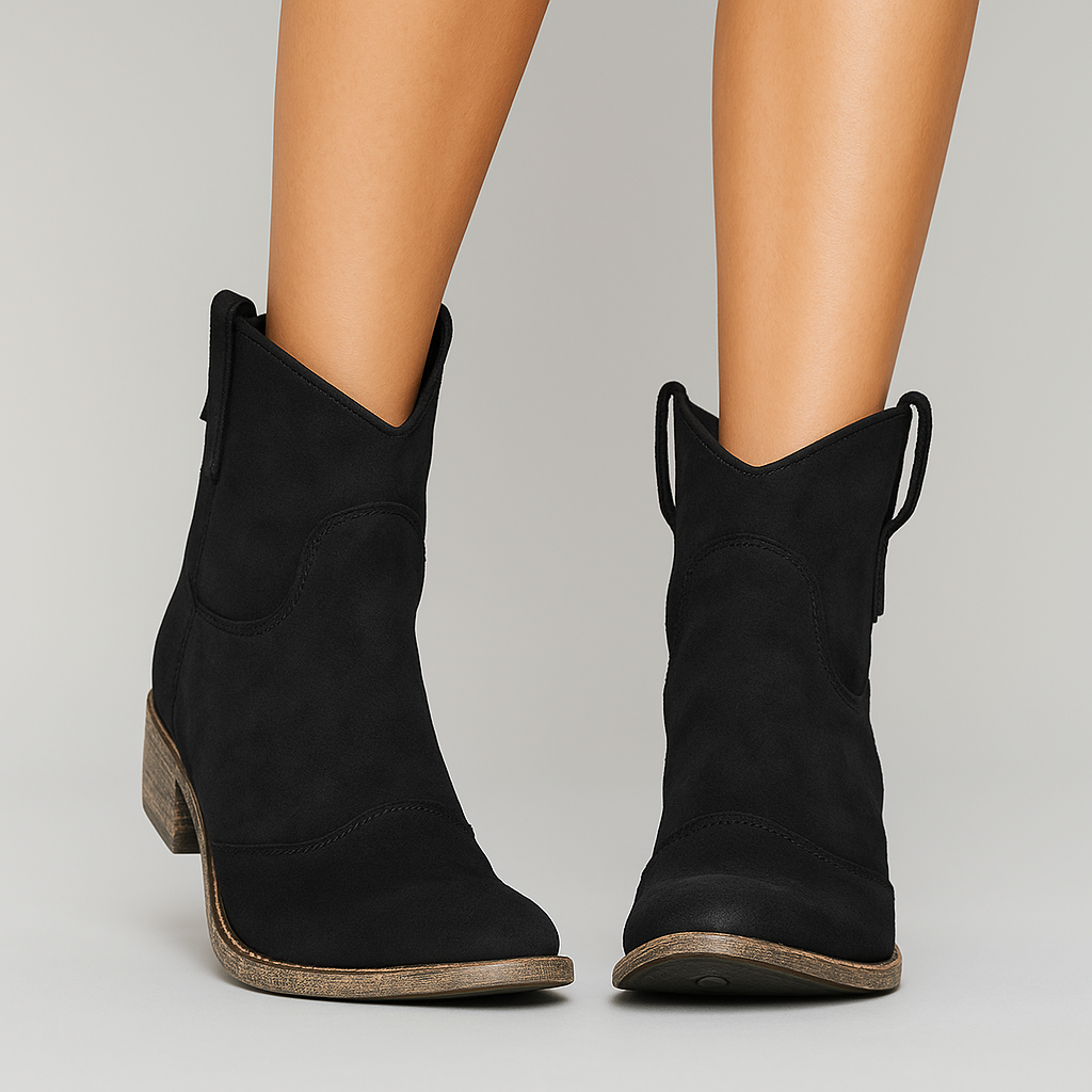 Thalia™ — Vintage Cowboy Enkellaarzen