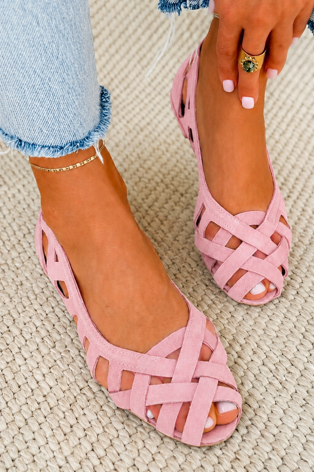 Caterina | Geplooide Zomersandalen