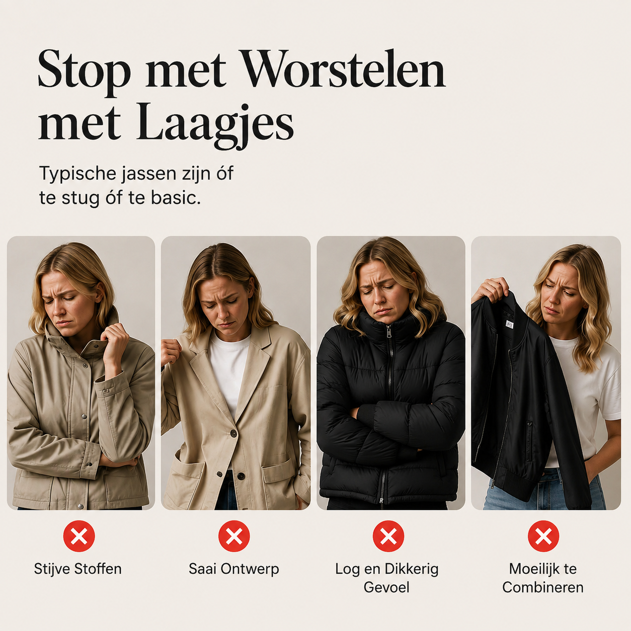 Elegante Dames Cardigan met Denimdetails