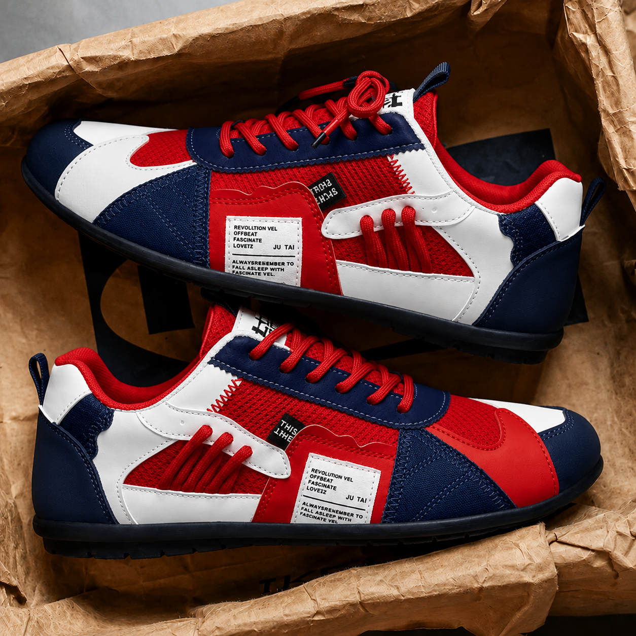 Varel | Retro Sneakers met Kleurrijke Accenten