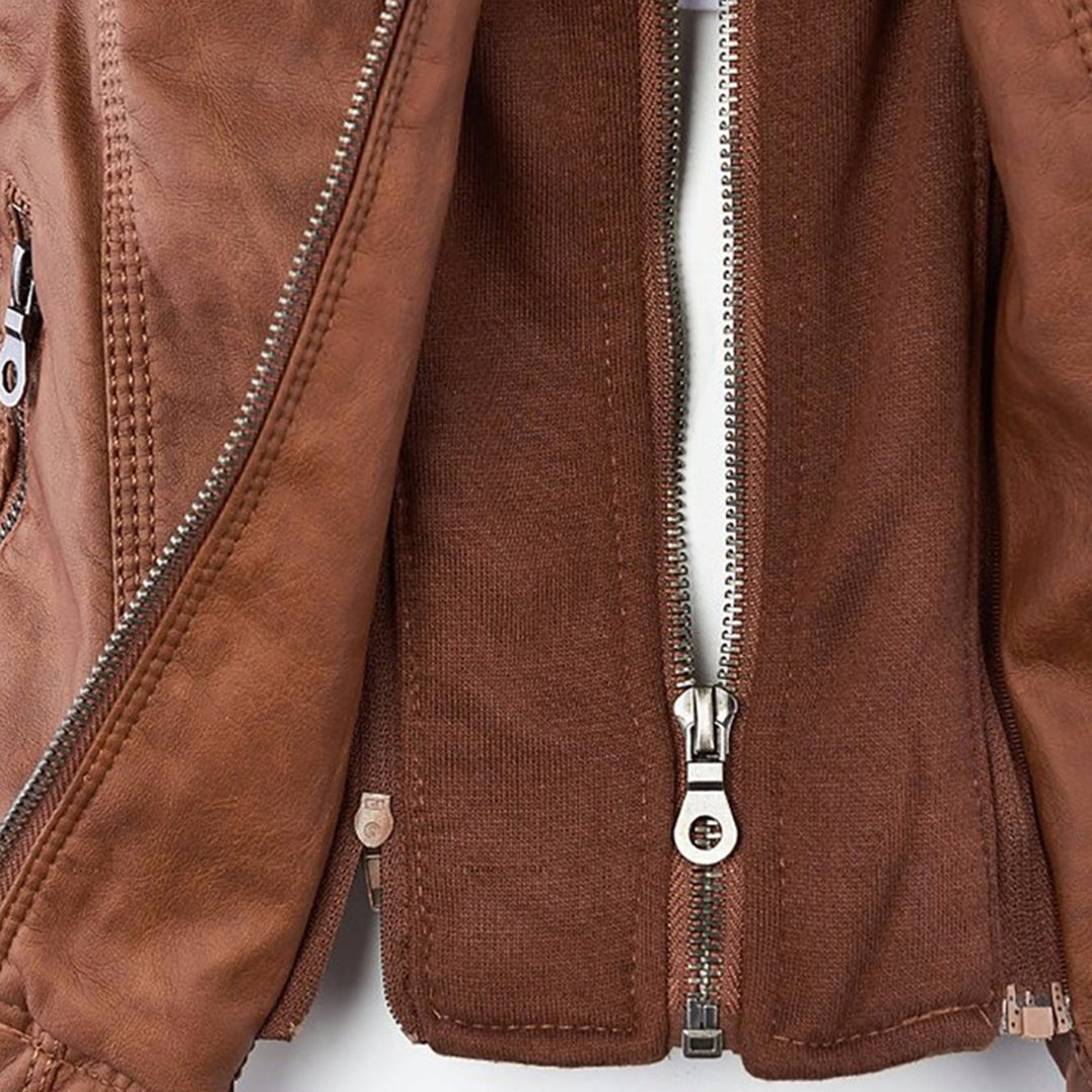 Aveline | Robuust en Elegant Leren Jack