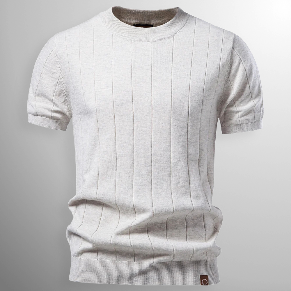 Luuk | Luxe Geribde T-Shirt