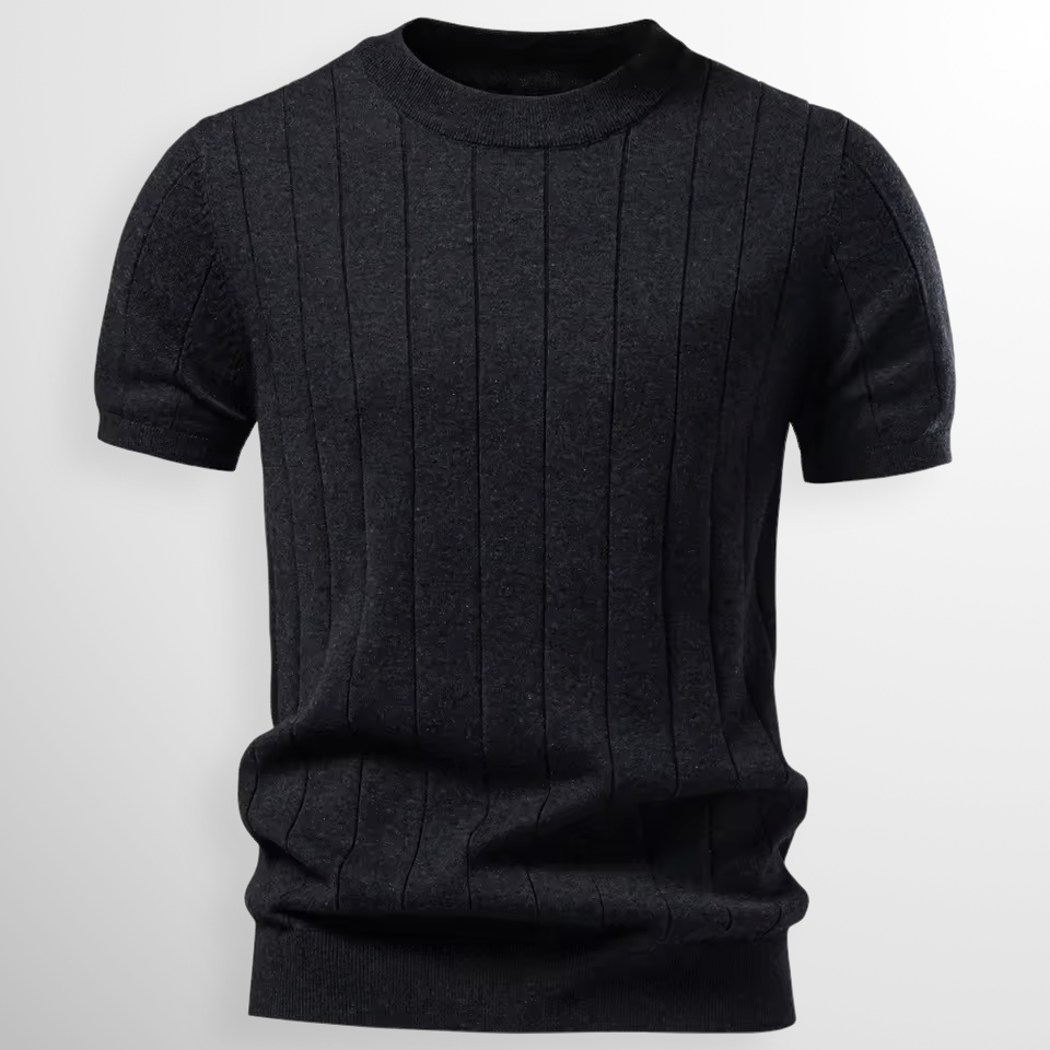 Luuk | Luxe Geribde T-Shirt
