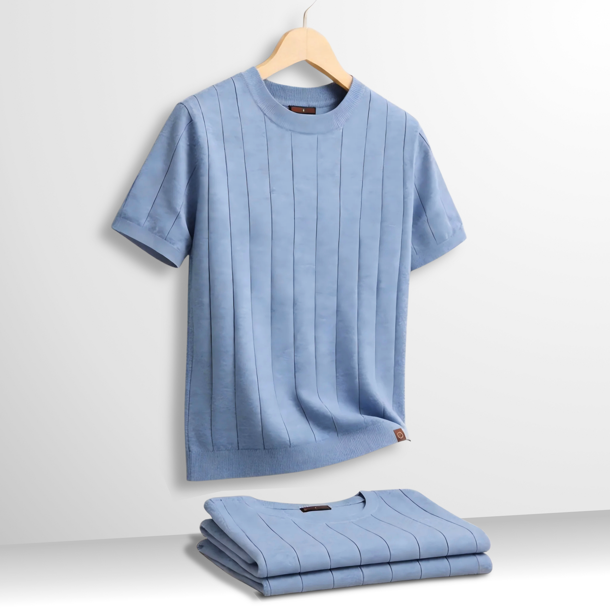 Luuk | Luxe Geribde T-Shirt