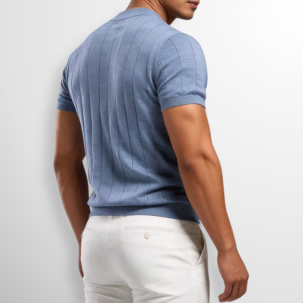 Luuk | Luxe Geribde T-Shirt