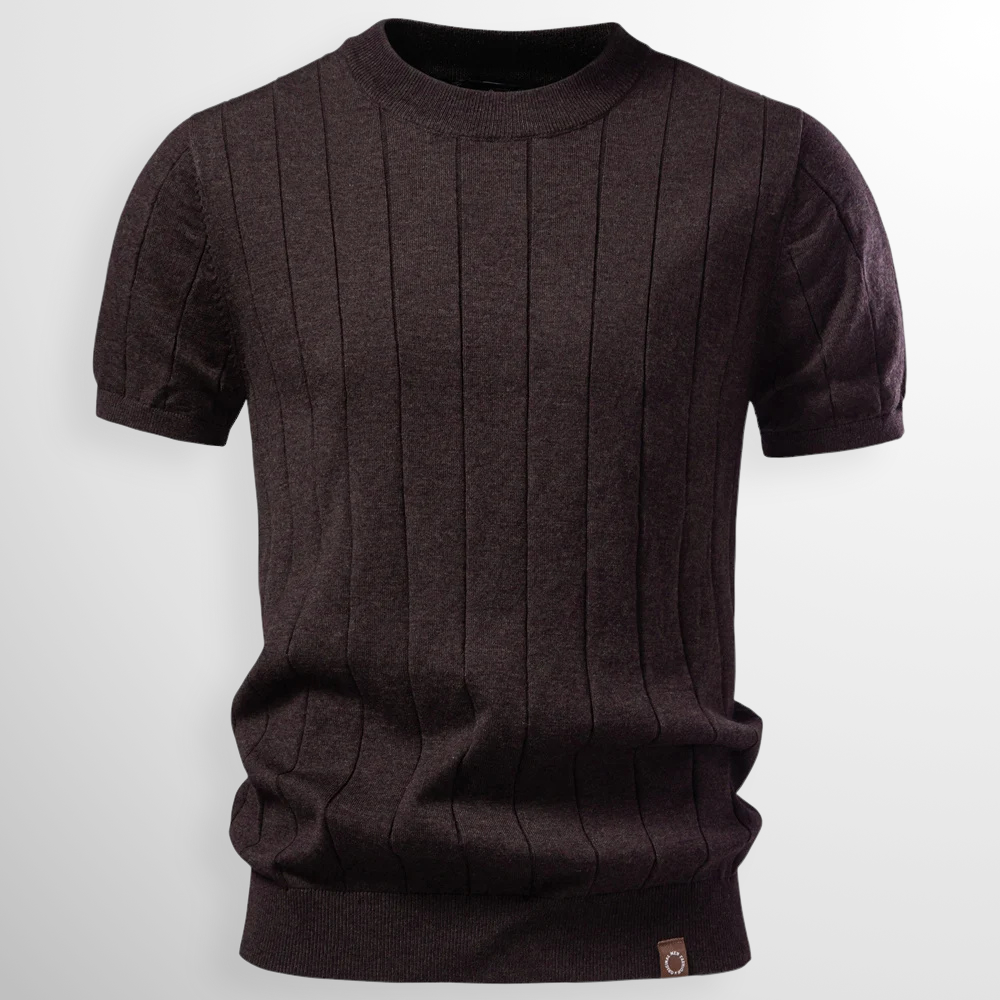Luuk | Luxe Geribde T-Shirt