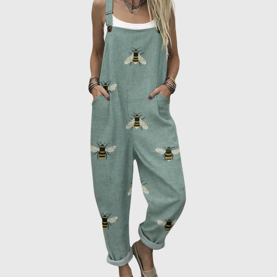 Comfortabele Geprinte Salopette